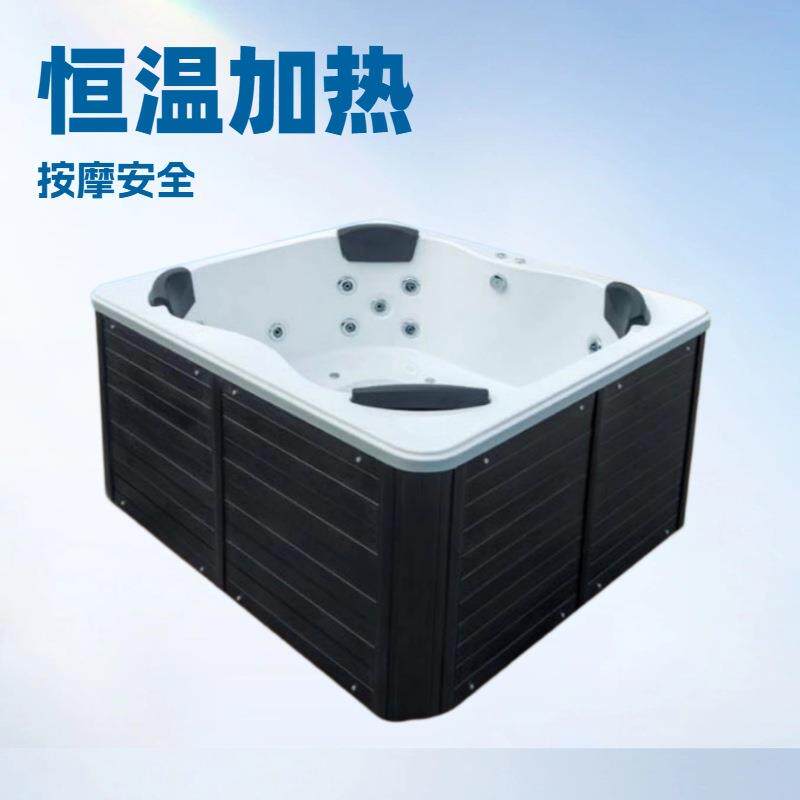 户外水疗亚克力浴缸独立式浴池大缸 冲浪按摩浴缸恒温大池浴缸