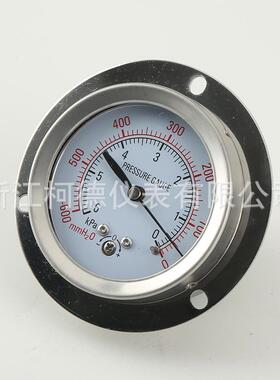 柯德仪表 YE-60ZT型膜盒压力表 轴向膜盒