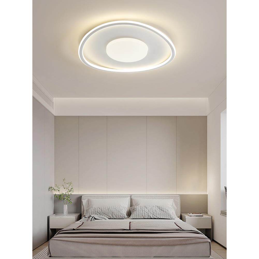 简约现代led吸顶灯创意卧室灯圆形小客厅灯北欧餐厅书房房间灯具