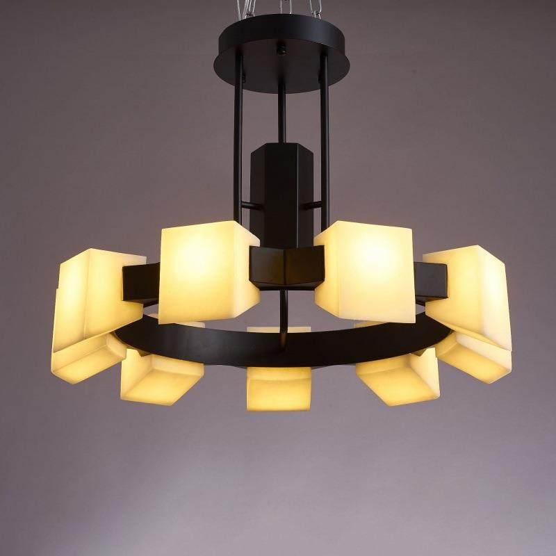 轻奢北欧吊灯饰客厅灯简约现代创意餐厅灯2021年仿云石后现代灯具