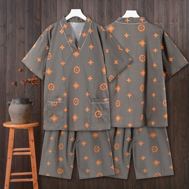 情侣足净纯棉按摩服家居服洗浴汗蒸服女版桑拿套装家睡衣男大码疗