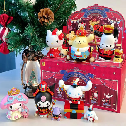 TOPTOY三丽鸥家族胡桃夹子盲盒酷洛米hellokitty公仔圣诞礼物女生