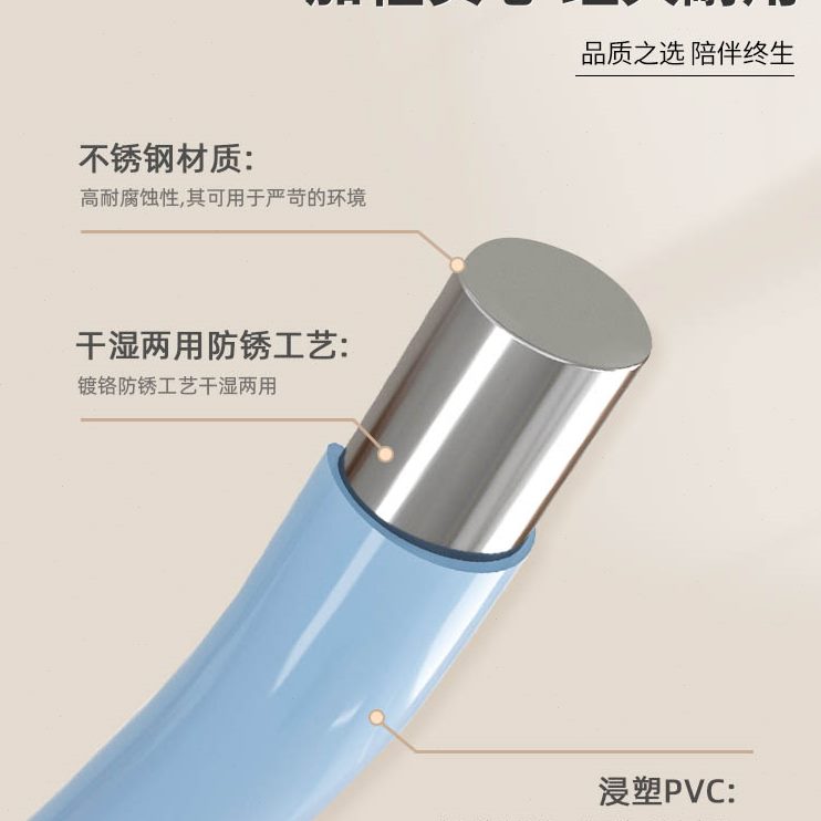 不锈钢衣架衣撑晾阳台家用专用成人加粗挂衣衣柜加厚衣无痕晒防滑