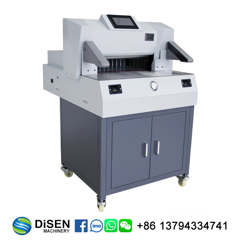 500V9电动快速程控切纸机 9cm图文标书文件相册重型裁纸机裁纸刀