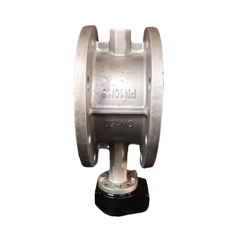 不锈钢法兰蝶阀D341X-10/16P中线软密封涡轮304蝶阀衬胶手动蝶阀