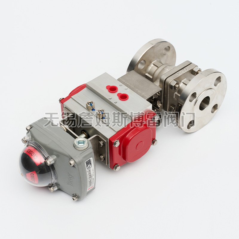 博雷Bray 气动球阀 不锈钢双向气动法兰软密封球阀常温常压双作用