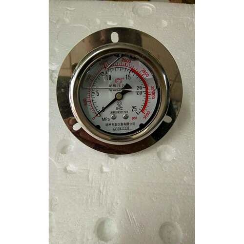 耐震压力表 轴向带边 YN100ZT 60KG 800PSI 3/8螺纹