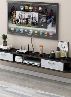 A9L壁挂电视柜墙壁悬挂小户型客厅卧室极简灰色装饰圆角储物