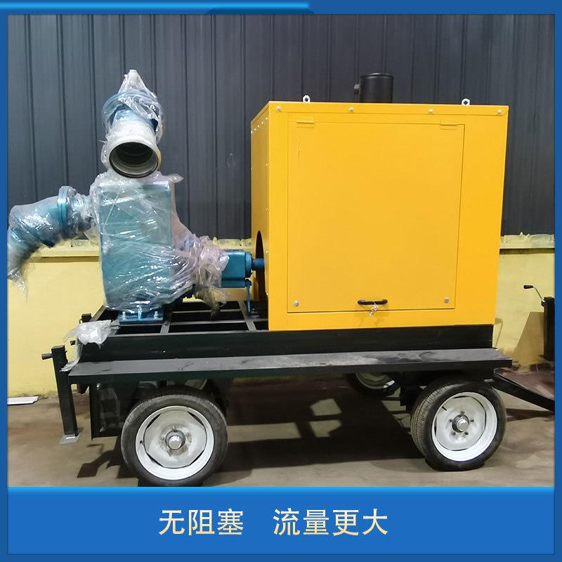 应急防汛排水泵自动启停50米抗旱用柴油自吸水泵机组移动防汛泵车