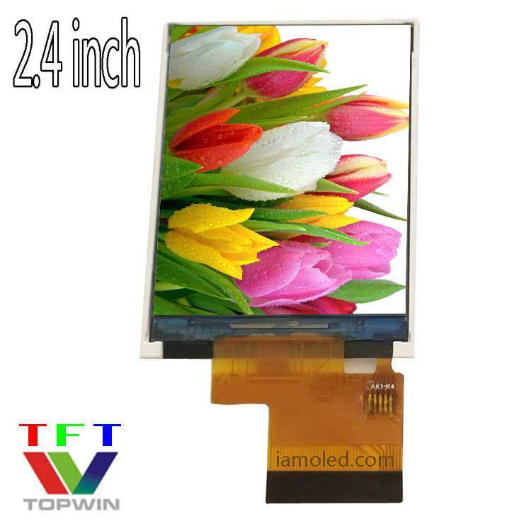 2.4英寸TFT-LCD全彩色液晶全视角点阵屏240x320分辨率拓微topwin