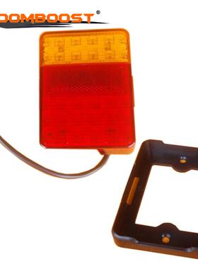 2件 10-30V 防水30LED 红色琥珀色尾灯 拖车 船车警告转向灯