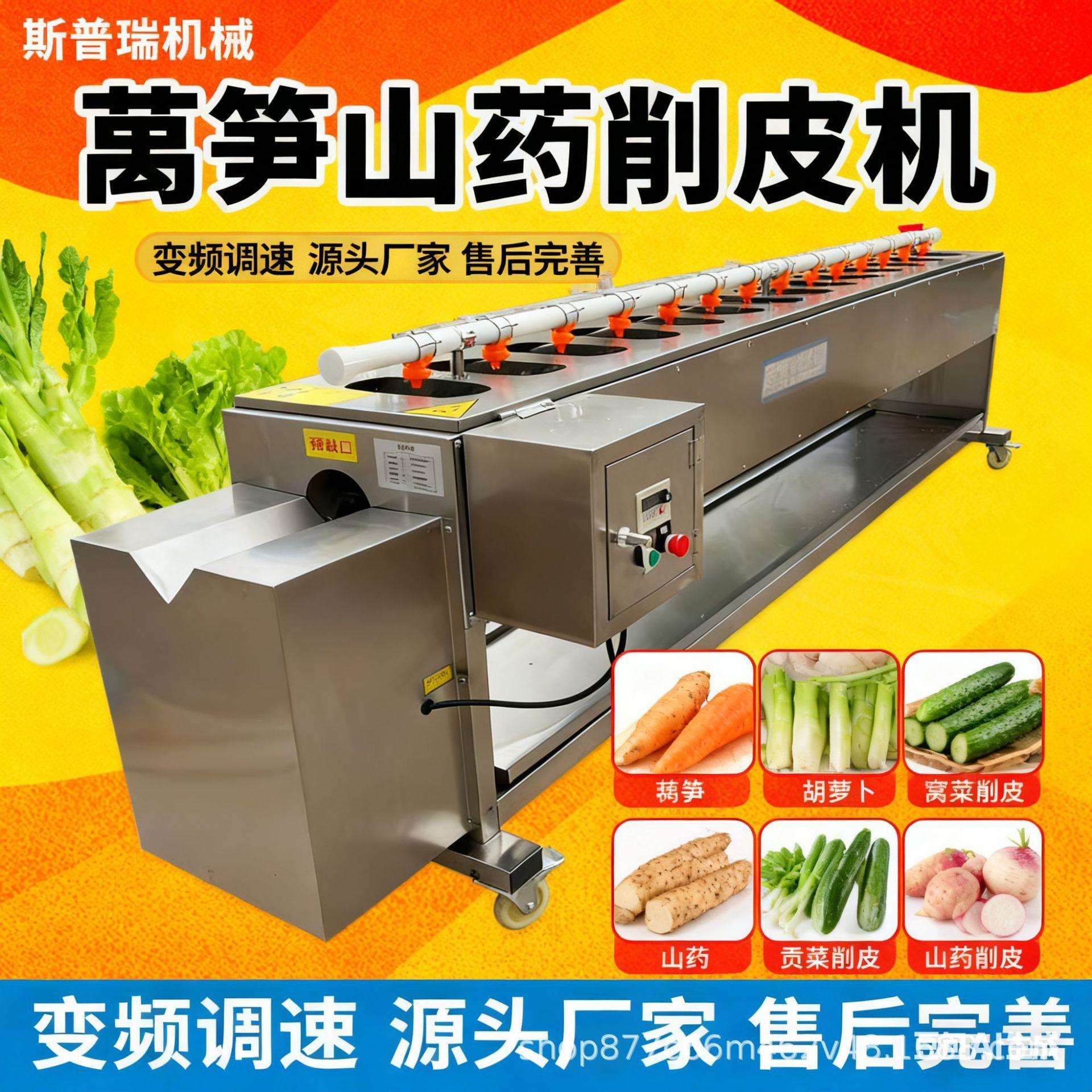 商用黄瓜削皮机 多功能果蔬去皮榨汁设备 胡萝卜去皮清洗机