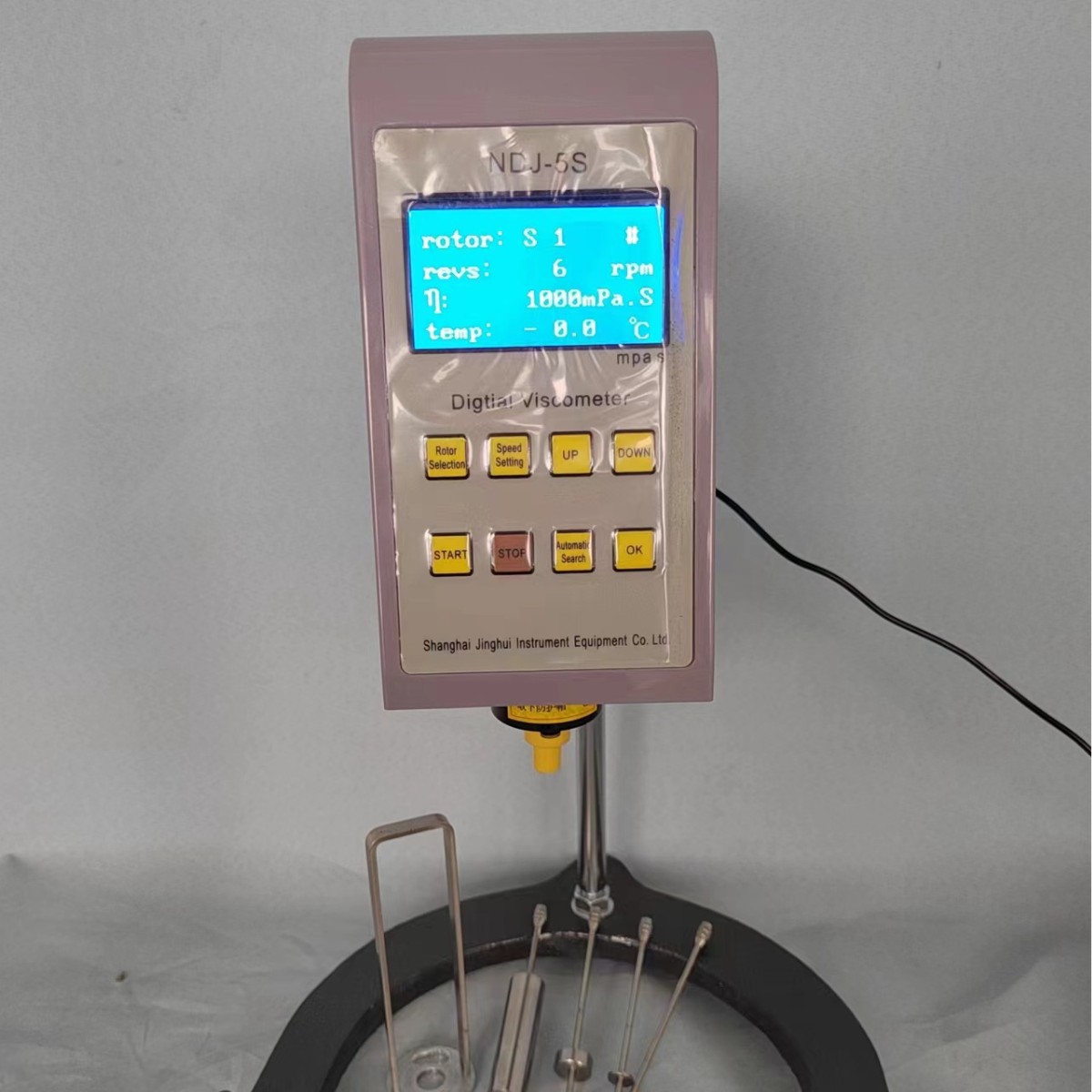 NDJ一5S数显旋转粘度计测量仪涂料油漆墨黏度计液体指针测定仪