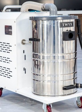 DL4000-80移动式干湿两用工业吸尘器 4KW地坪打磨粉脉冲式吸尘器