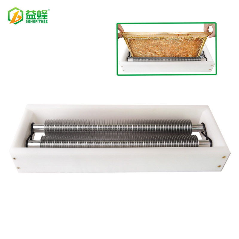 养蜂工具蜂蜜滚轮割蜜机取蜜机巢脾蜂蜜收获设备