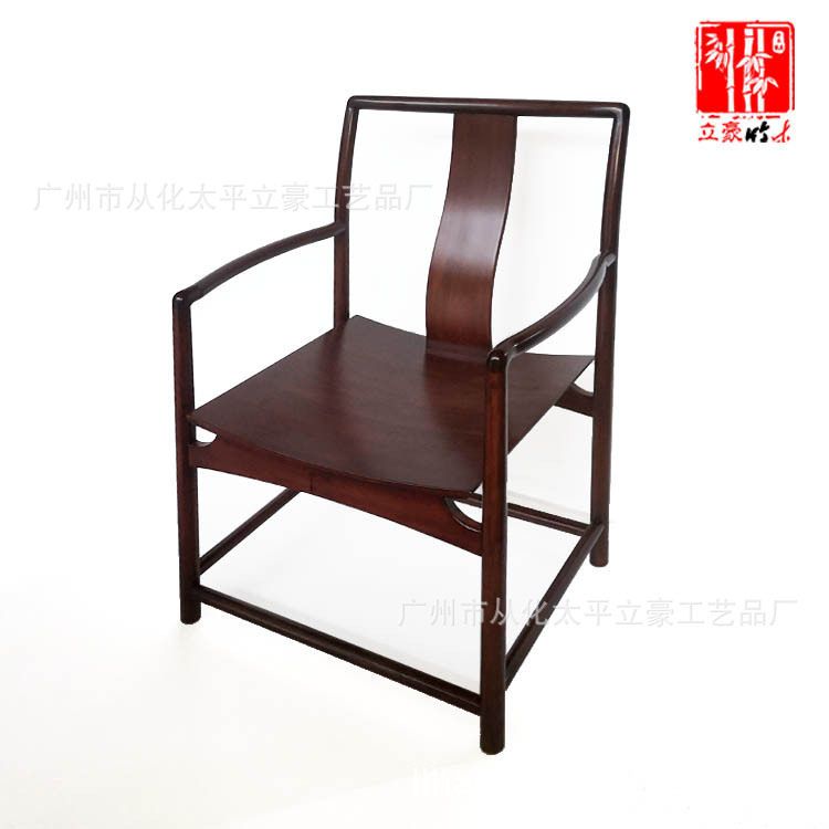立豪竹木家具厂加工竹茶椅楠竹餐椅茶室主人椅新中式竹茶椅批发
