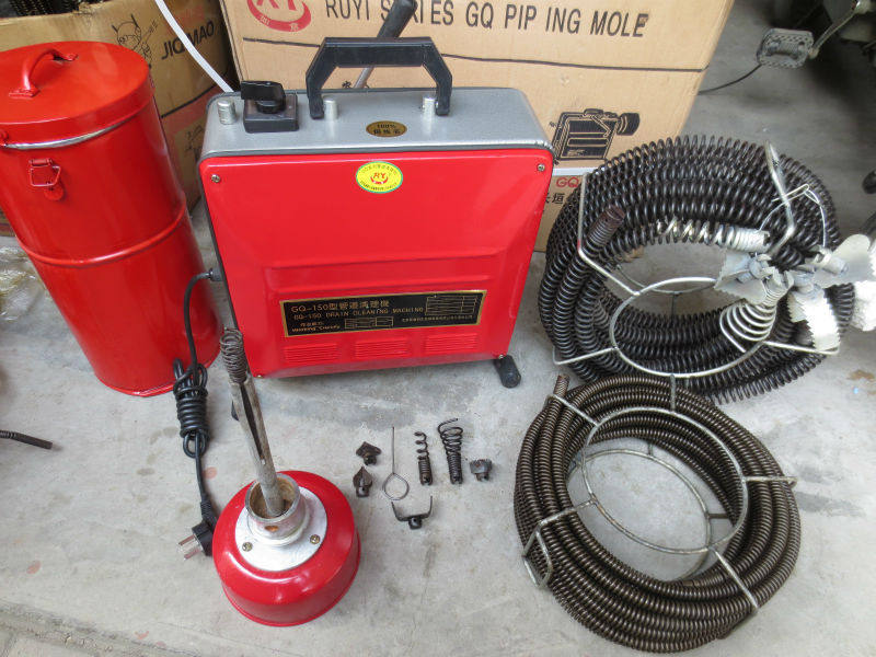 GQ-150型电动管道疏通机专业家用通下水道工具自动马桶地漏疏通器