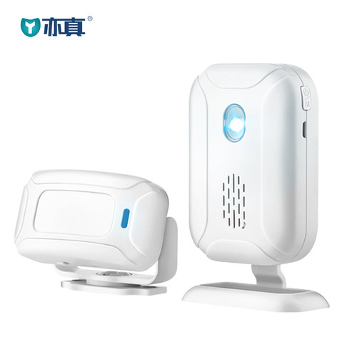 门口欢迎光临感应器店铺进门提示疫情防控语音定制分体式门铃商用
