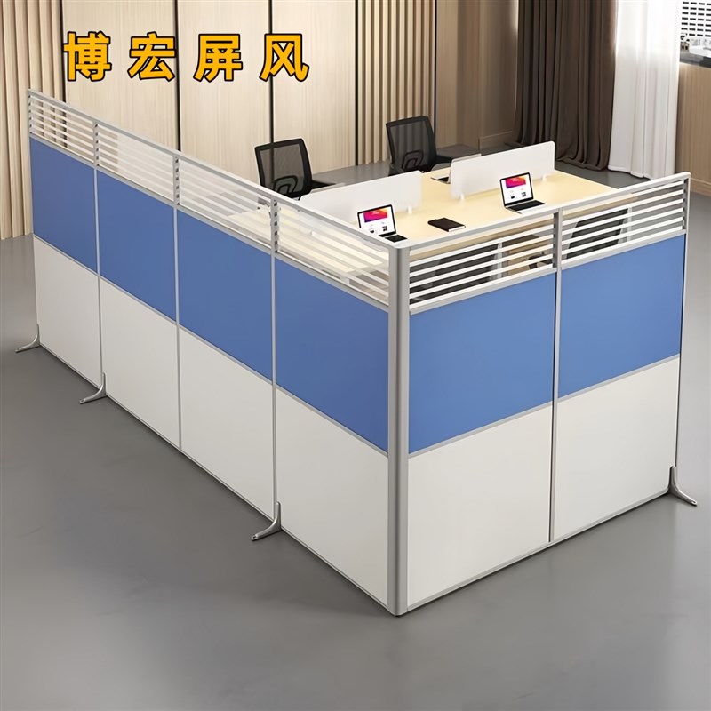 折叠推拉隔板办公室移动屏风隔断工厂车间隔断墙仓库简易高遮挡板