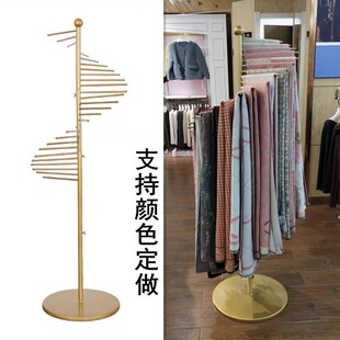铁艺围巾架 丝巾展示架 落地围巾架子挂围脖货架多功能Y收纳服装