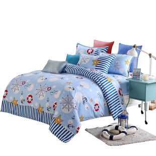 被套单件 150x200x180x220cm宿舍条纹斜纹加厚单双人全棉被罩