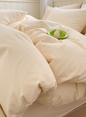 A类加厚纯棉磨毛被套单件秋冬单人1.5双人200x230被罩全棉四件套4