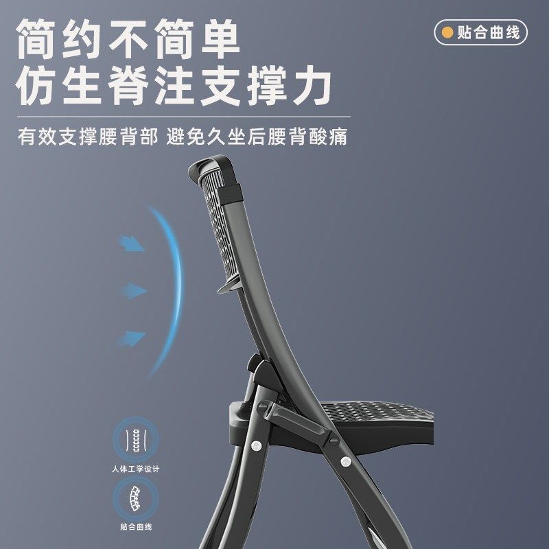 培训椅会议电脑椅培训室凳子可折叠椅子餐椅办公活动椅靠背塑料椅