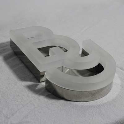 发光字招牌不锈钢广告牌金属广告字压克力定制灯牌磨砂果冻字门头