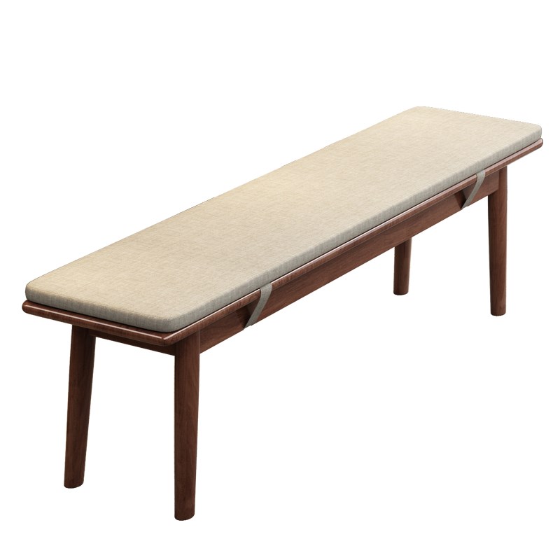 全实木床尾凳简约长条凳卧室床前凳换鞋凳餐厅长凳软包坐垫木板凳