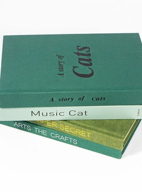 简约现代绿色主题k样板房装饰书客厅书房茶几办公室软装饰品摆件