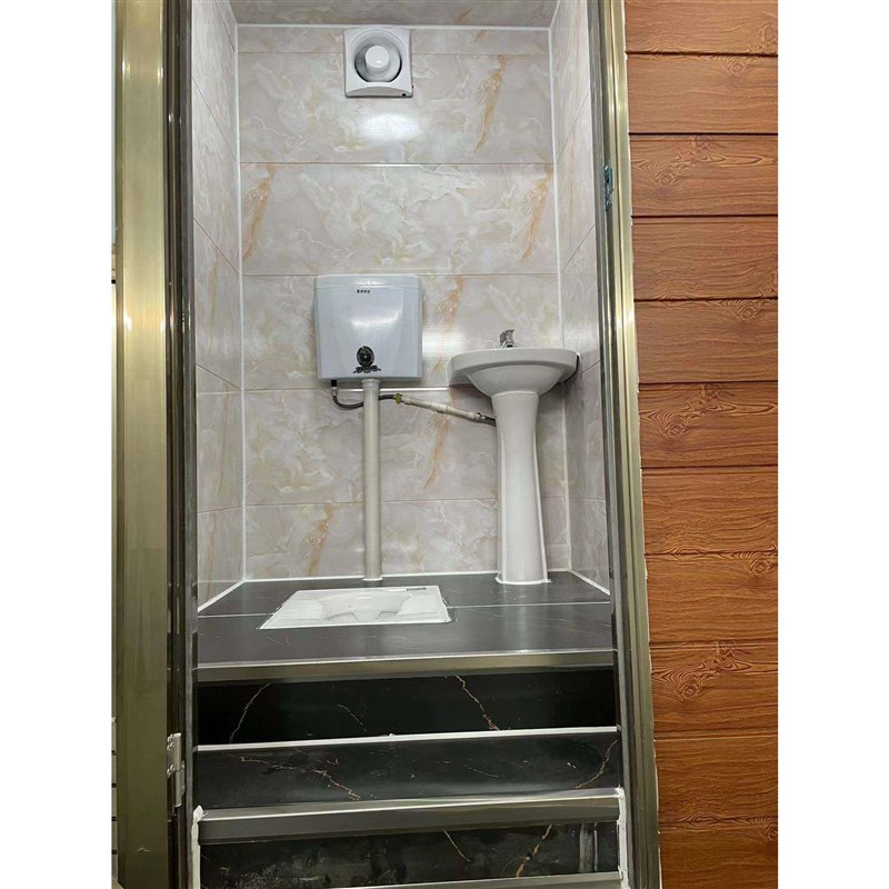 定制金属雕花板移动厕所淋浴房户外双人位卫生间美观大方