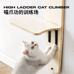 挂门式猫爬架猫窝猫树一体不占地门挂式猫跳台免打孔猫咪玩具用品