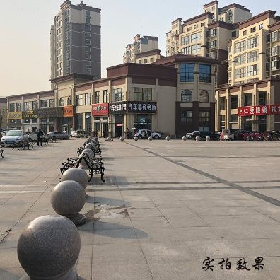 车广场球圆球石子石辽宁路护学校路障挡花岗岩大理石拦路盾球石墩