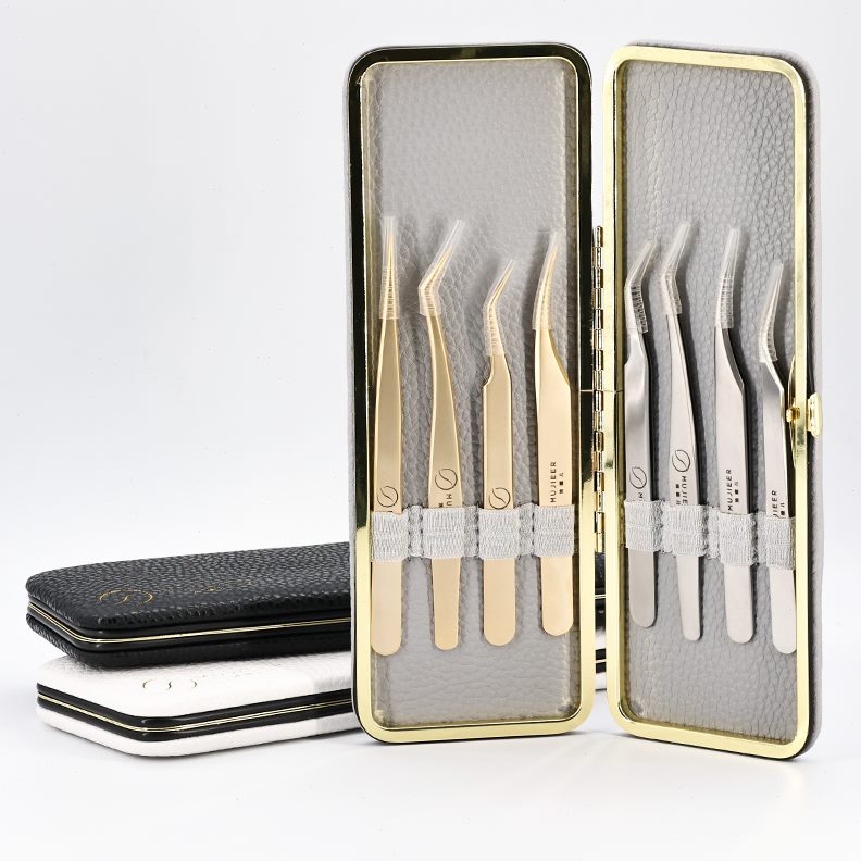 儿8包镊子多色镊子镊子镊子选（把沐睫盒装可不收纳盒）含可