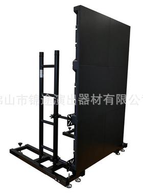 厂家供应LED屏架铝合金单排架简易桁架黑色灯架重型底座