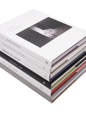 样板房软装摆件 茶几装饰大画册 黑白灰仿真书装饰书道具书饰品