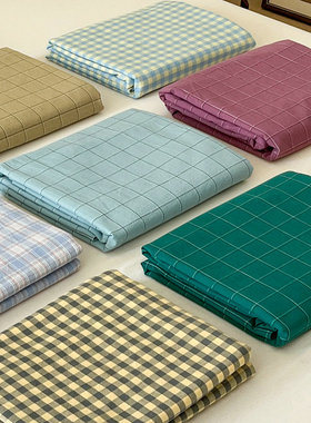 单品床单 全棉色织水洗棉纯棉1A00学生宿舍单人床被单枕套三件套