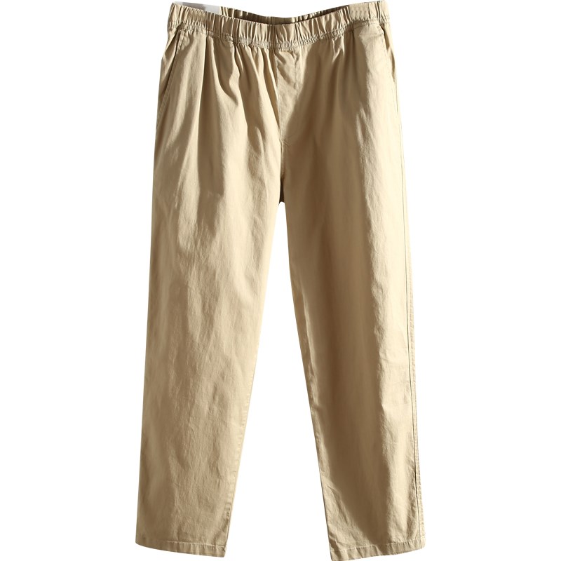 多带几条!水洗弹力面料!秋季男士简约纯色宽松直筒九分裤老爹裤