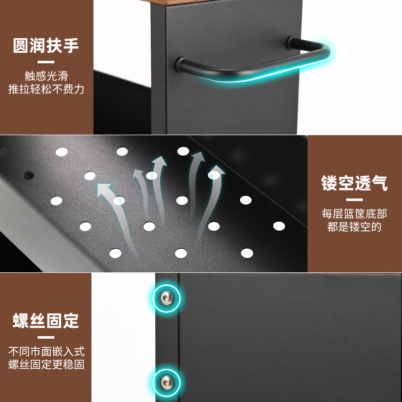 13cm厨房移动窄夹缝收纳柜餐边柜厕所储物卫生间浴室缝隙置物架