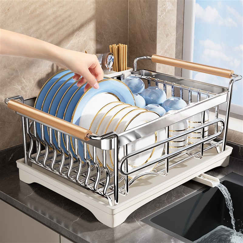 304不锈钢沥水碗盘架碗架碗碟收纳层架子厨房放碗筷篮沥水架置物