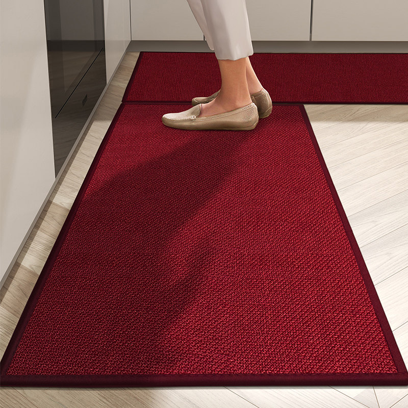 纯色耐脏厨房地垫防滑吸水吸油地毯免洗可擦家用长条垫子耐脏脚垫,居家布艺,厨房地垫,淘宝优惠券,粉丝福利购,淘宝优惠卷