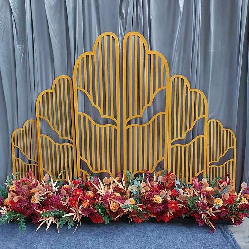 婚庆道具新款山盟海誓铁艺路引宴会舞台屏风背景摆件中式婚礼路引