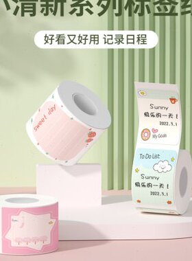 不干胶20创意可爱性标签学生用颜值用品21留言/备忘记事高B手账卡