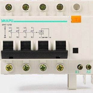 莎普电器脱扣开关断路器SP47-4P/63 电源开关分断器220V 380V通用