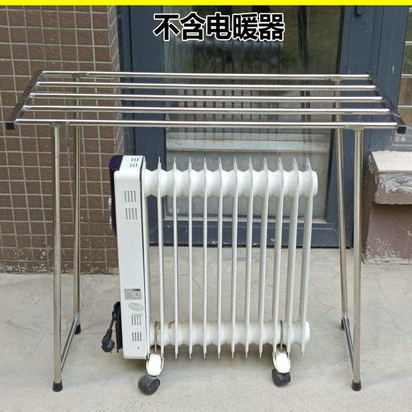 电暖器取暖器烘衣架油汀踢脚线晾衣架烘干折叠式免安装不锈钢落地