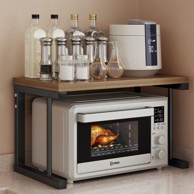 微波炉置物架厨房多功能台面烤箱架子家用电饭煲多层收纳支架万百,厨房/烹饪用具,微波炉置物架,淘宝优惠券,粉丝福利购,淘宝优惠卷