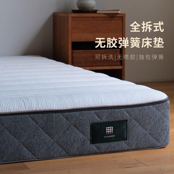无即所有零压记忆棉独立弹簧床垫抗菌防螨家用榻榻米厚22cm可拆洗