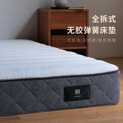 无即所有零压记忆棉独立弹簧床垫抗菌防螨家用榻榻米厚22cm可拆洗