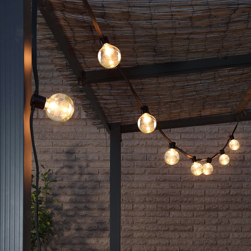 吊灯户外露营灯串庭院太阳能灯家用别墅花园灯P防水室外露台氛围