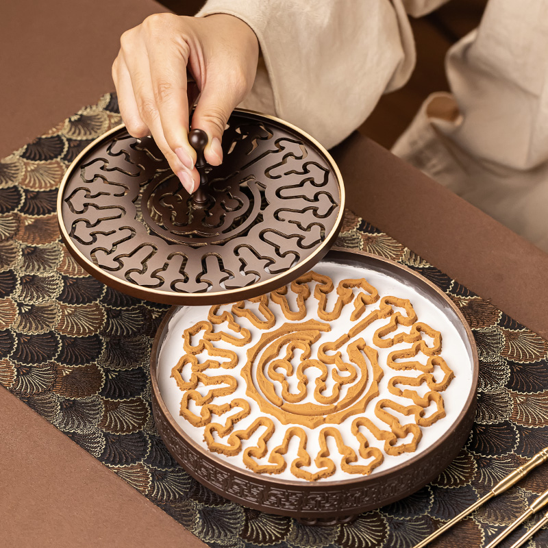 15cm大d号打香篆工具模具模型苏工铜香粉印香纂香炉熏香香道用器